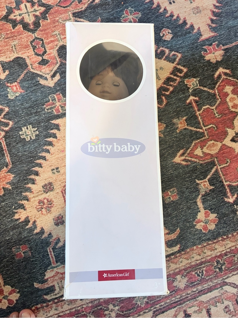 American Girl Bitty Baby Dark Hair Doll with Outfit & Original Box - AS-IS